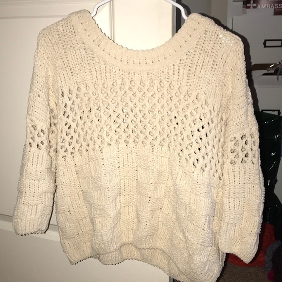 Anthro Cropped Sweater - Picture 6 of 7